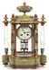G. MEGNIN FRENCH ONYX, CHAMPLEVE, CRYSTAL CLOCK