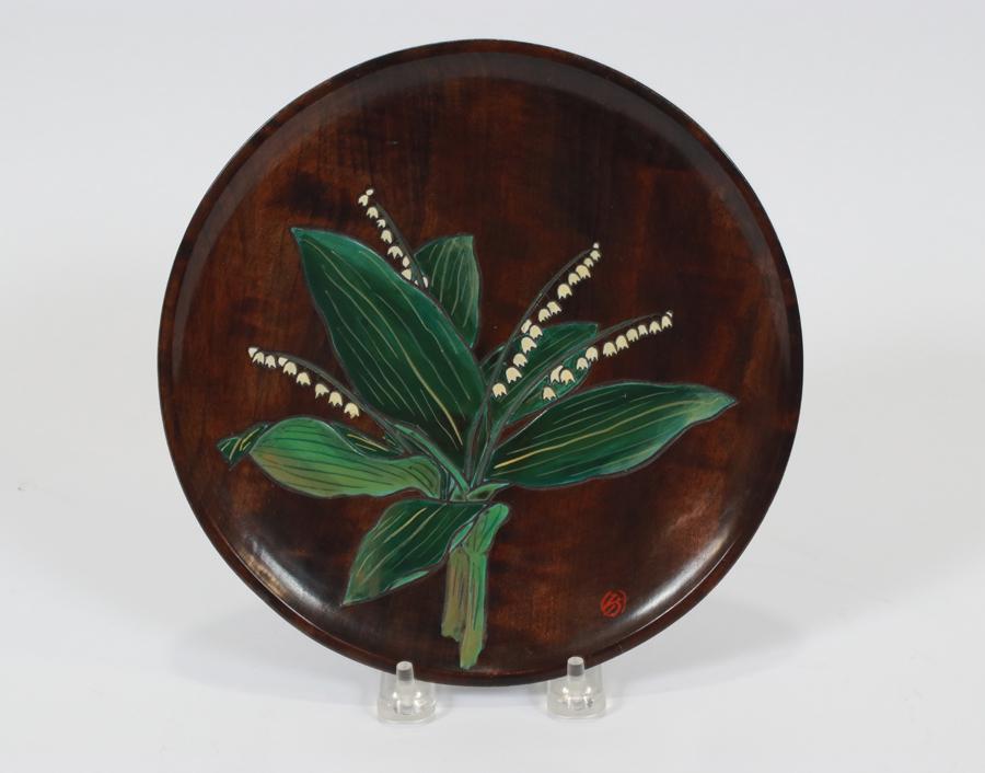 AINU JAPANESE CARVED WOOD BEAR, ALSO PLATE (1 of 6)