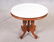 VICTORIAN WALNUT OVAL MARBLE TOP PARLOR TABLE - 2