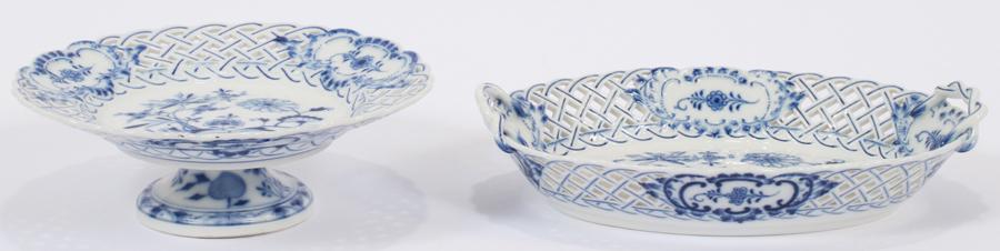 MEISSEN PORCELAIN COMPOTE, CENTERPIECE 19TH.C. (1 of 5)