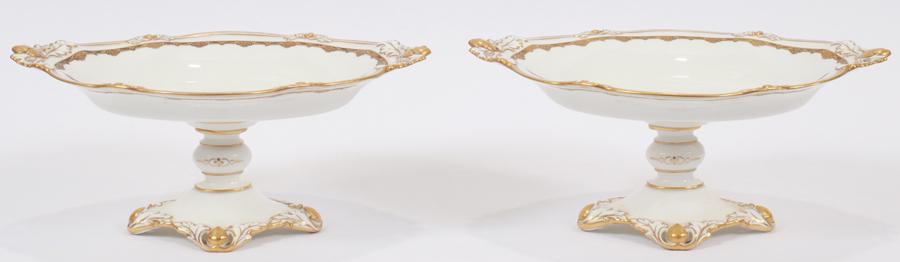 ROYAL CROWN DERBY PORCELAIN COMPOTES, #8945, TWO (1 of 3)