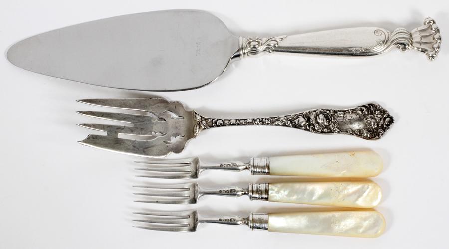 STERLING & MOTHER-OF-PEARL FLATWARE (1 of 2)