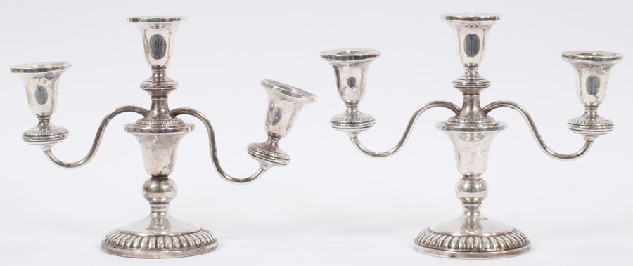 REVERE SILVERSMITHS WEIGHTED STERLING CANDELABRAS (1 of 4)