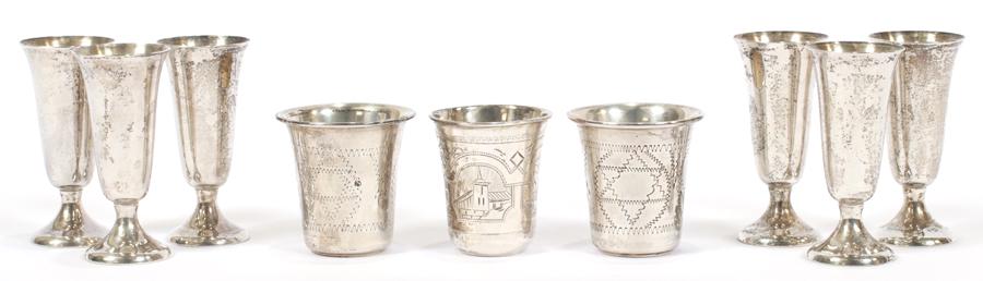 STERLING SILVER LIQUOR GLASSES AND SHOT GLASSES (1 of 7)