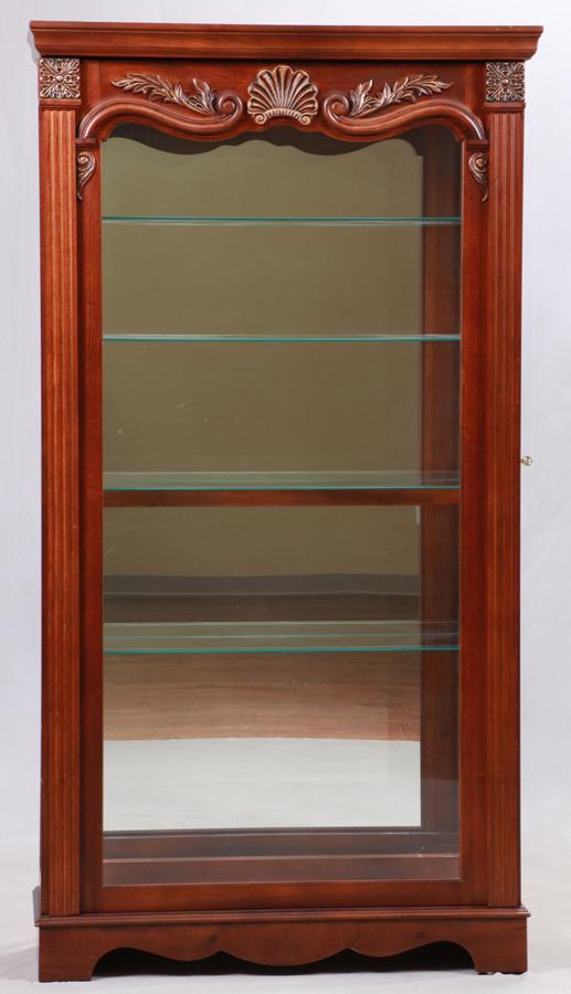 PULASKI FURNITURE CHERRY CABINET, H 78", W 42" (1 of 5)