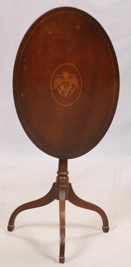 FEDERAL STYLE MAHOGANY TILT TOP TABLE (1 of 3)