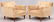 MID CENTURY MODERN VELVETEEN ARMCHAIRS, PAIR