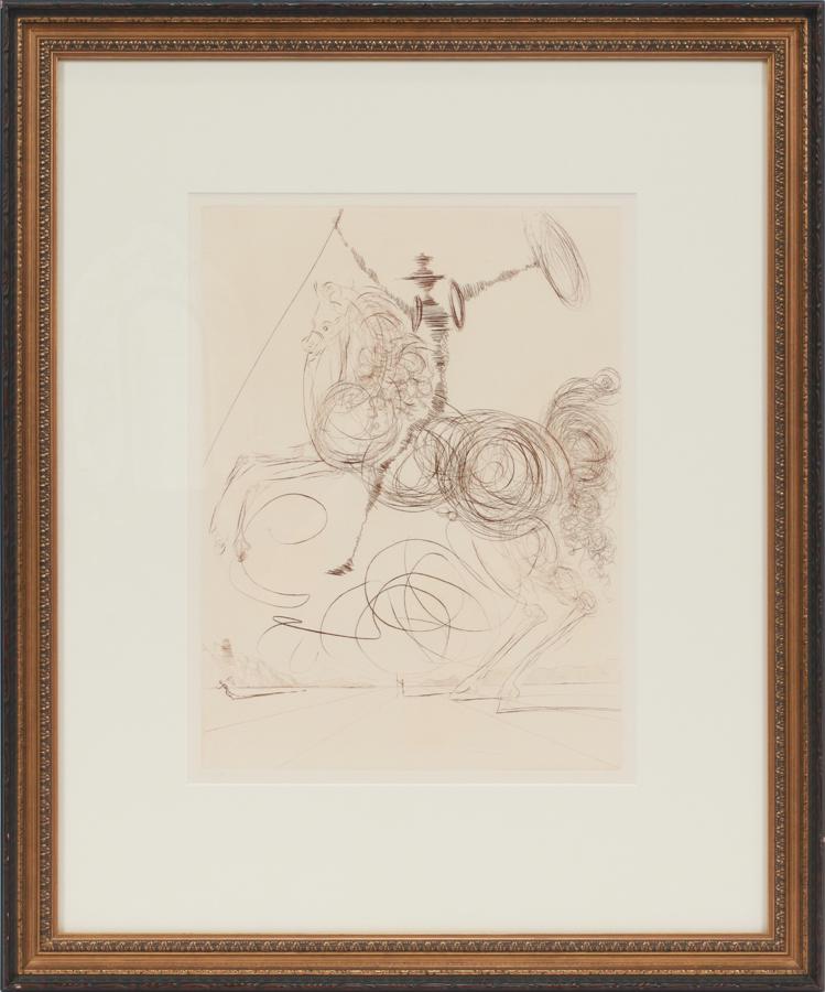 AFTER SALVADOR DALI ENGRAVING ON PAPER (1 of 5)