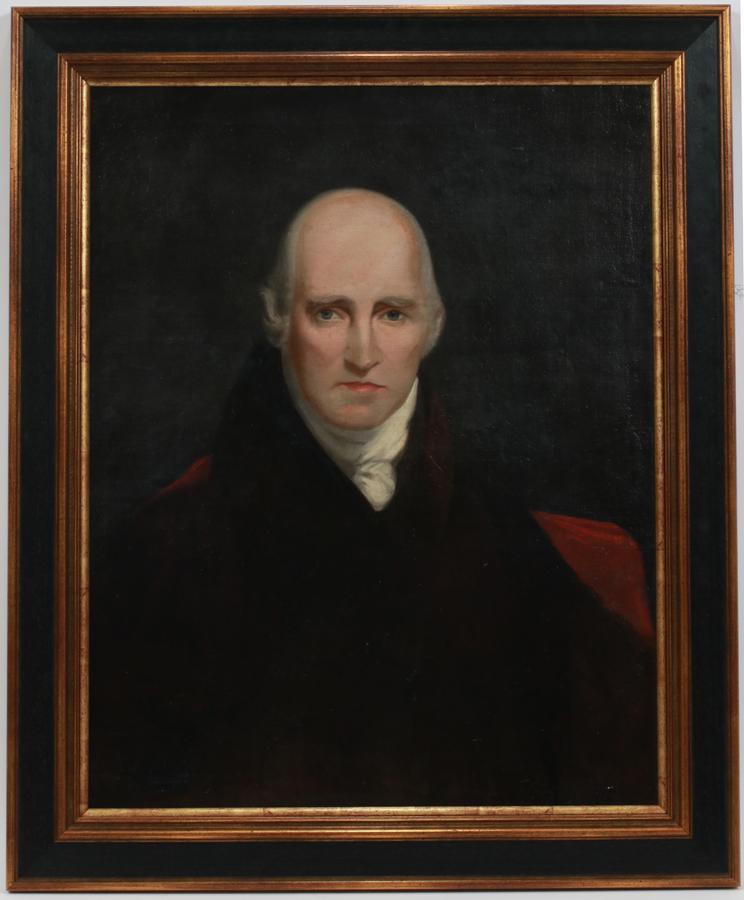 OIL ON CANVAS, 19TH C, REGENCY ERA ENGLISHMAN: OIL ON CANVAS, 19TH C, H 29", W 23", REGENCY ERA ENGLISHMAN A 19th century oil on canvas depicting a Regency era Englishman. Frame measures H 36" x L 29".