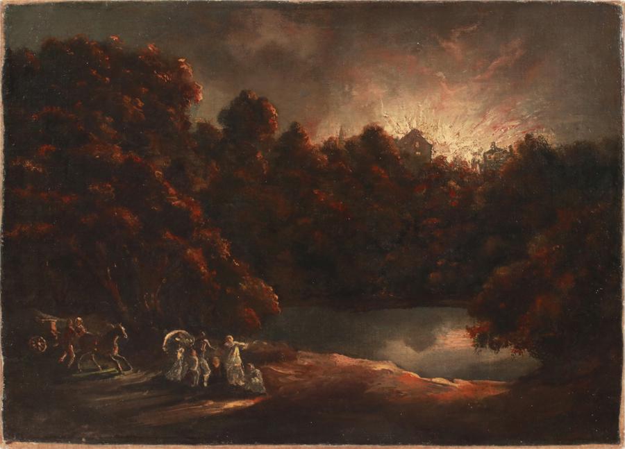 ATTR. JOSEPH WRIGHT OF DERBY OIL ON CANVAS (1 of 3)