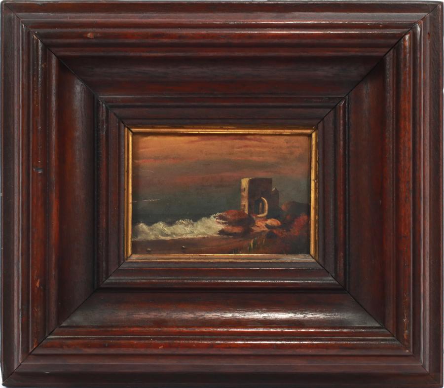 ADELAIDE MCCREERY OIL ON PAPER, C. 1900 (1 of 4)