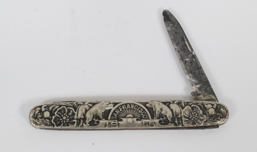 STEIRN BROS SILVER 1915 WORLDS FAIR KNIFE (1 of 2)