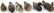 PAINTED & CARVED WOOD DUCK DECOYS, 6 PCS - 2