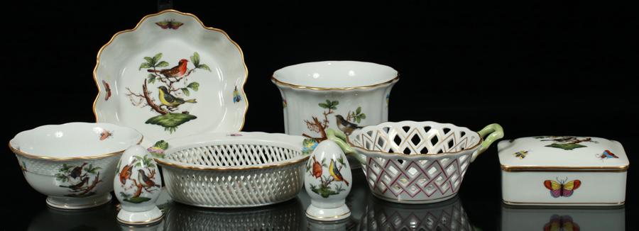HEREND "ROTHSCHILD BIRD" PORCELAINS (1 of 6)