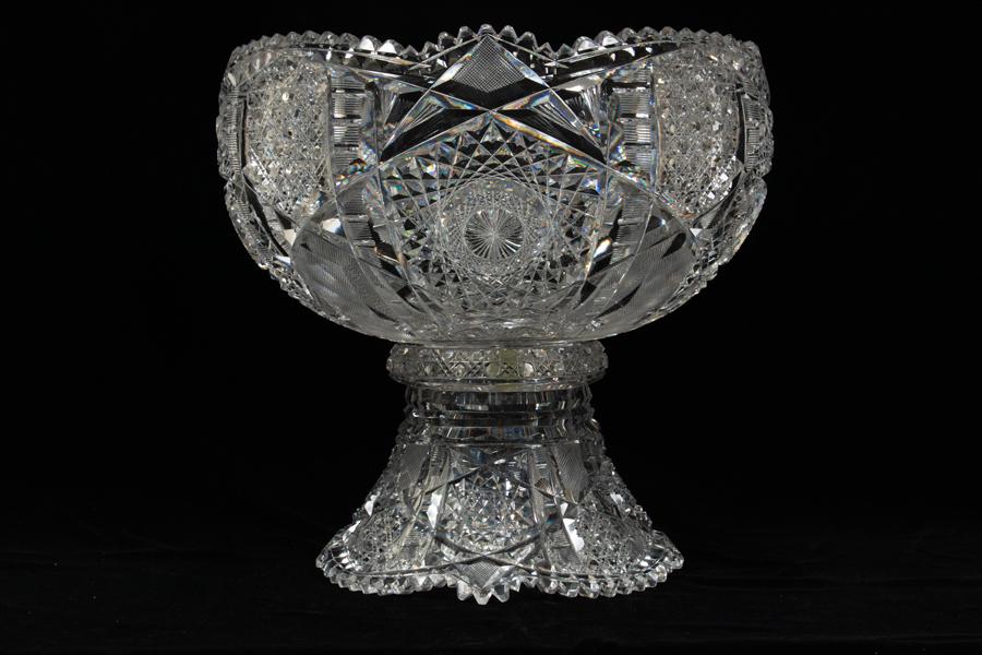 O. F. EGGINTON BRILLIANT PERIOD CUT GLASS BOWL (1 of 5)