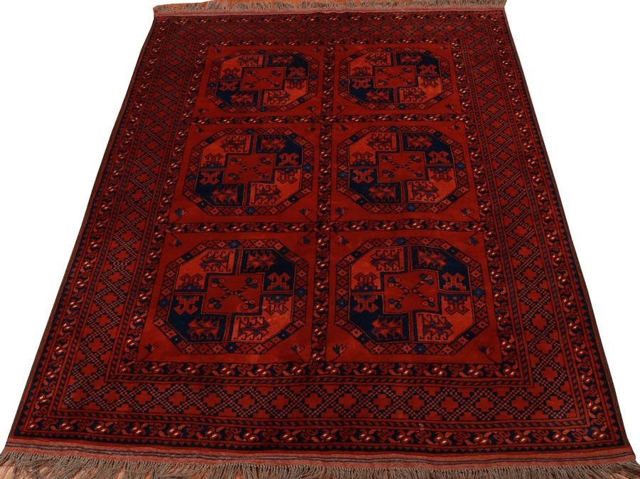 BOKHARA HAND WOVEN WOOL ORIENTAL CARPET (1 of 2)