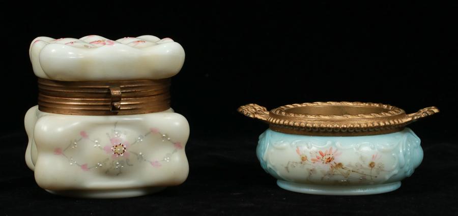 WAVECREST GLASS BOX AND OPEN DISH, 2 PCS. (1 of 5)