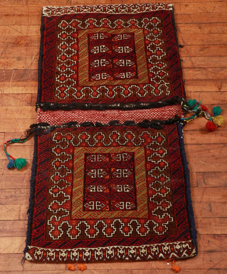 TRIBAL HAND WOVEN KELIUM SADDLE BAG (1 of 2)