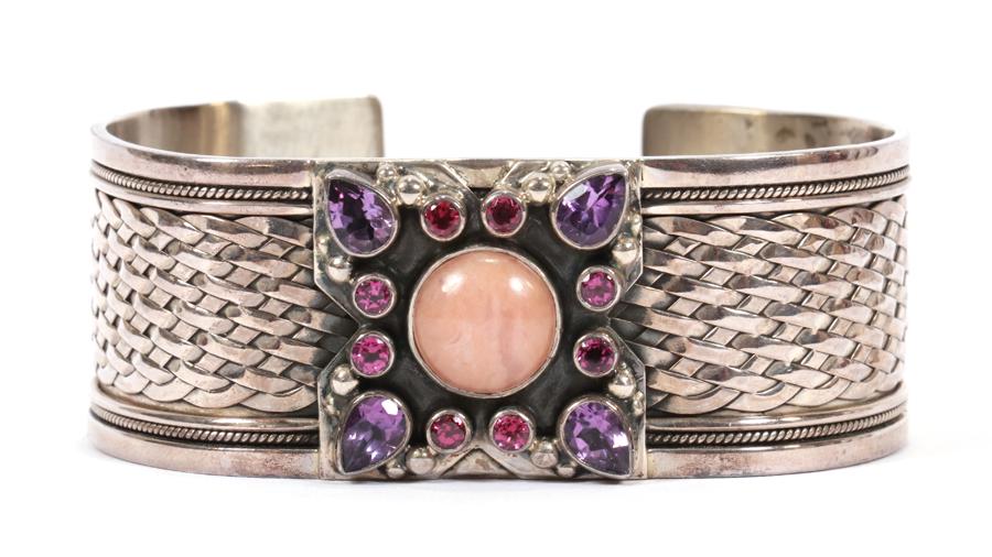 925 INDIA STERLING CUFF BRACELET (1 of 3)