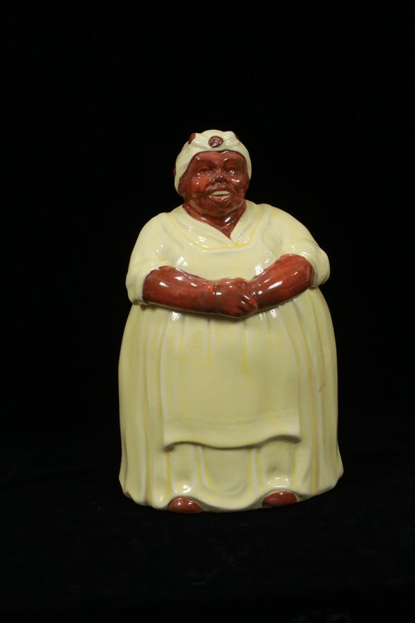 POTTERY COOKIE JAR, AUNT JAMINA H 13" (1 of 3)