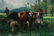 JULIEN DUPRE OIL ON CANVAS LANDSCAPE WITH ANIMALS - 2