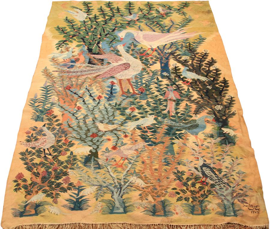 W.W. HAND-WOVEN WOOL TAPESTRY, 1947 (1 of 9)