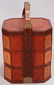 JAPANESE WOVEN TIERED BASKET C. 1900 H 30" - 3