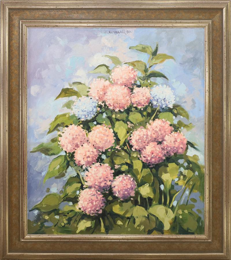 JANEZ KOVACIC ACRYLIC ON CANVAS", HYDRANGEAS (1 of 3)