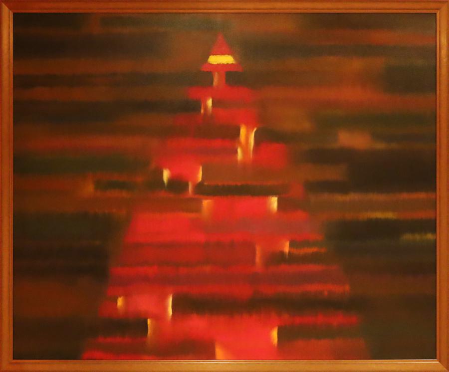 THAI ACRYLIC ON CANVAS, UNTITLED ABSTRACT (1 of 1)