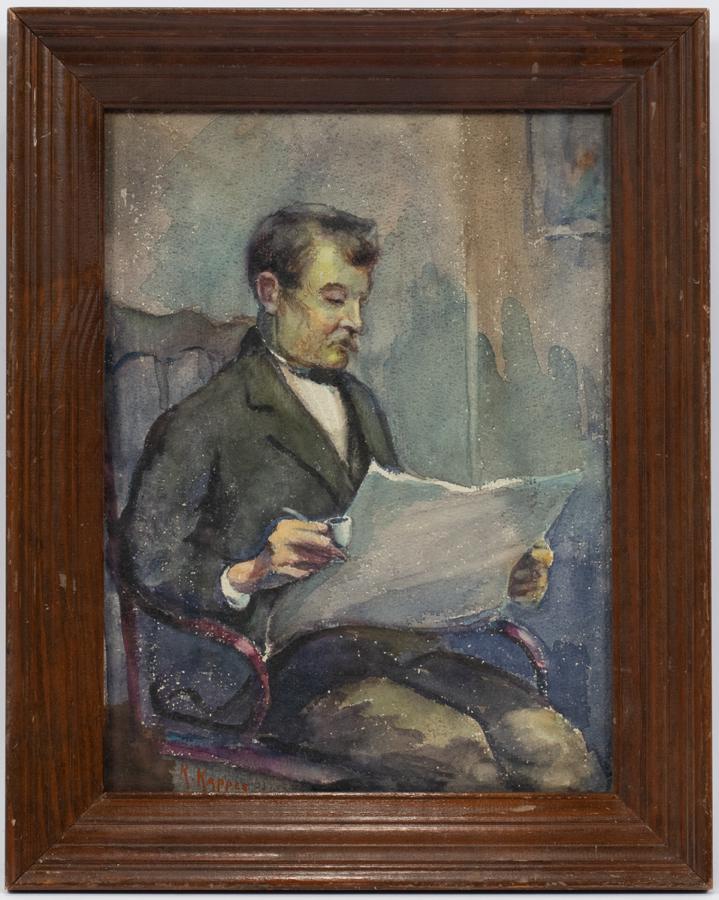 KARL KAPPES WATERCOLOR ON PAPER (1 of 2)