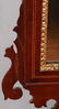 GEORGIAN MAHOGANY MIRROR, H 44", W 20" - 2