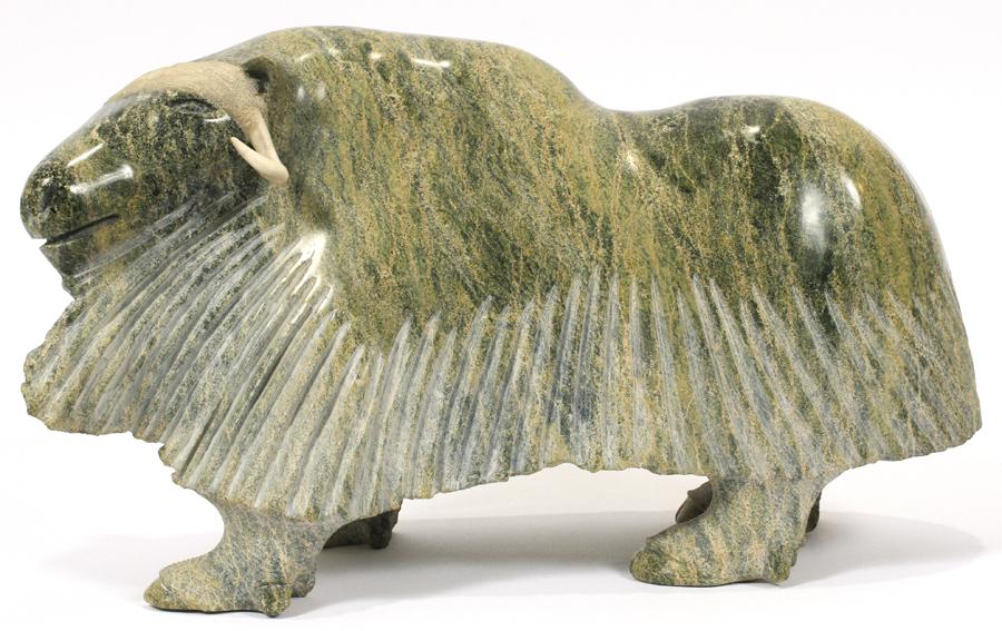 CANADIAN CARVED INUIT  SOAPSTONE SCULPTURE (1 of 4)