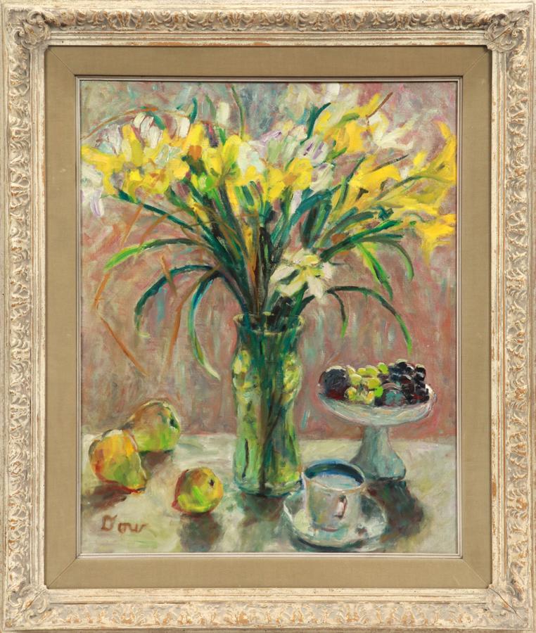 DOW, OIL ON CANVAS, H 30", W 24", STILL LIFE (1 of 4)