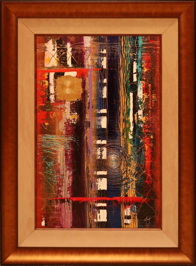 MARVIN MURPHY ACRYLIC ON BOARD "A TRIP IN TIME" (1 of 2)