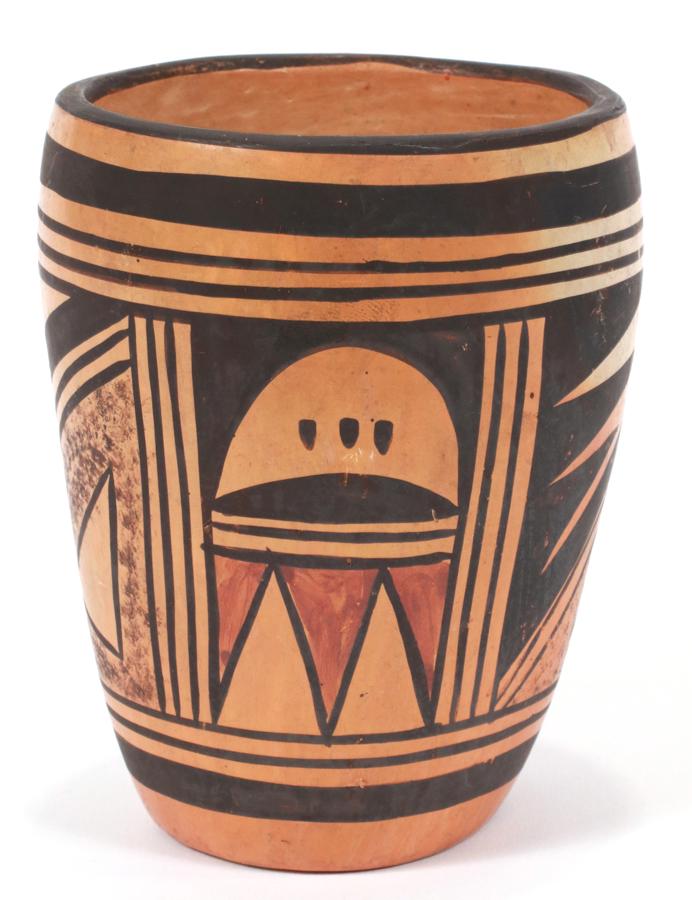 HOPI POTTERY VESSEL C. 1900 H 4.5" (1 of 3)