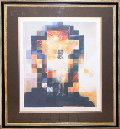 120009 Salvador Dali Litho Gala Nude Abraham Lincoln Dec 12