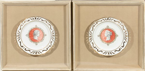 ITALIAN POTTERY CLASSICAL STYLE PLATES