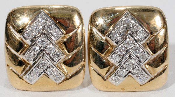 1.00 CT. DIAMOND GENT'S CUFFLINKS