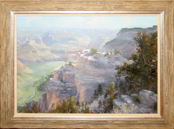 E. JOHN ROBINSON OIL WESTERN MNT LANDSCAPE