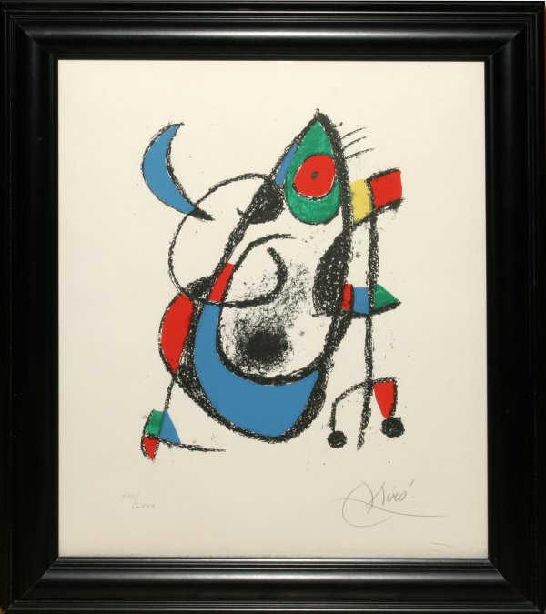 JOAN MIRO COLOR LITHOGRAPH, 1975, UNTITLED