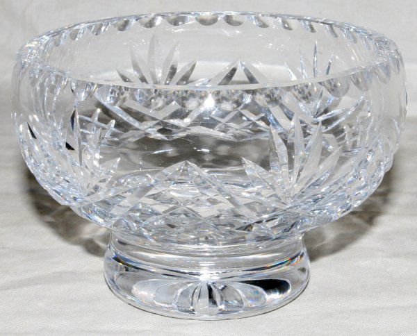 THOMAS WEBB SIGNED CUT GLASS DISH, H 3": "THOMAS WEBB SIGNED CUT GLASS DISH, H 3"", DIA 3 1/2"":" (rev.20090116)