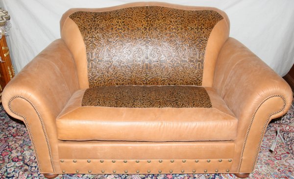 OLD HICKORY TANNERY ITALIAN LEATHER SOFA BED