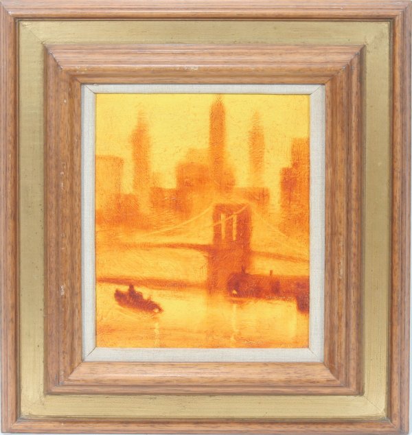 STILSON OIL ON BOARD, 1964. 'NEW YORK CITY'