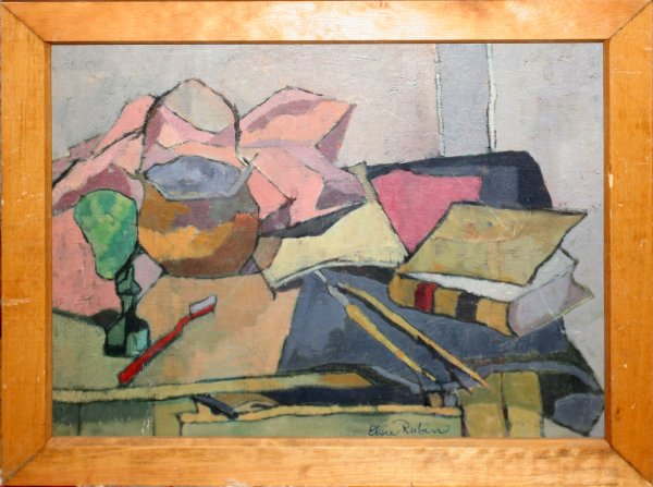 ELSIE RUBIN, OIL ON ARTIST BOARD, 15 1/2" X