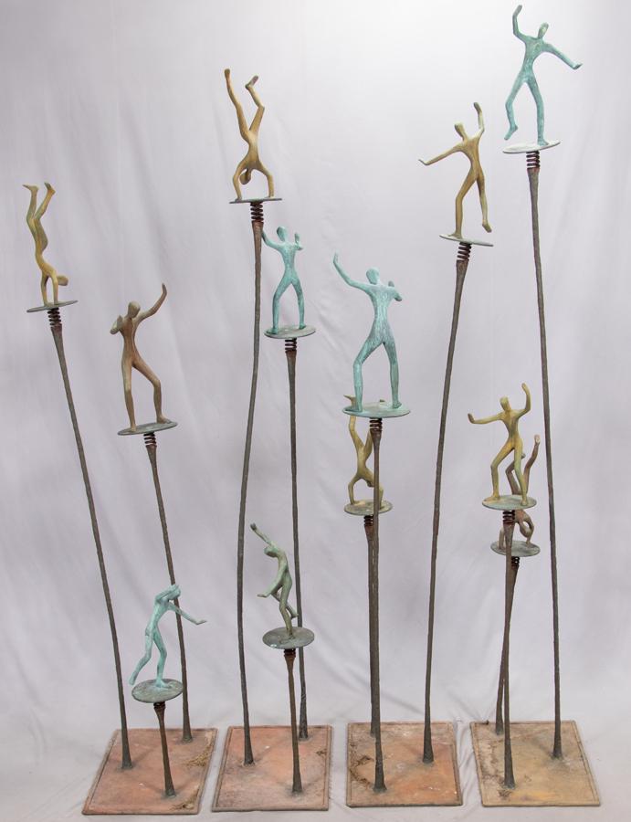 TOLLA INBAR BRONZE SCULPTURE #2/8, 2000 H 98" (1 of 16)
