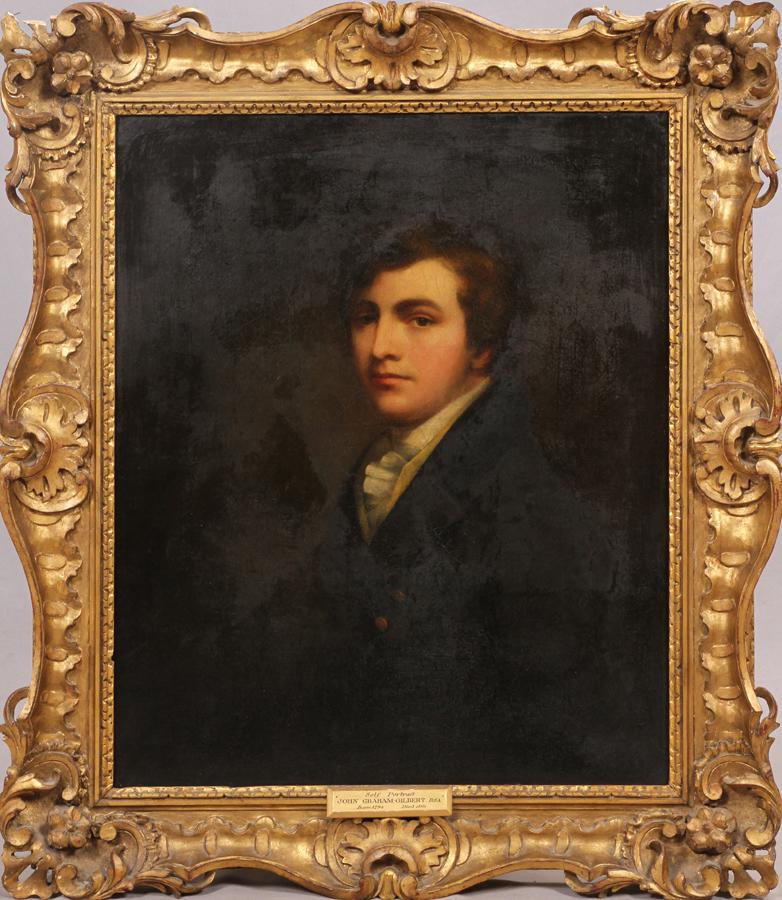JOHN GRAHAM GILBERT OIL ON CANVAS, SELF-PORTRAIT (1 of 5)