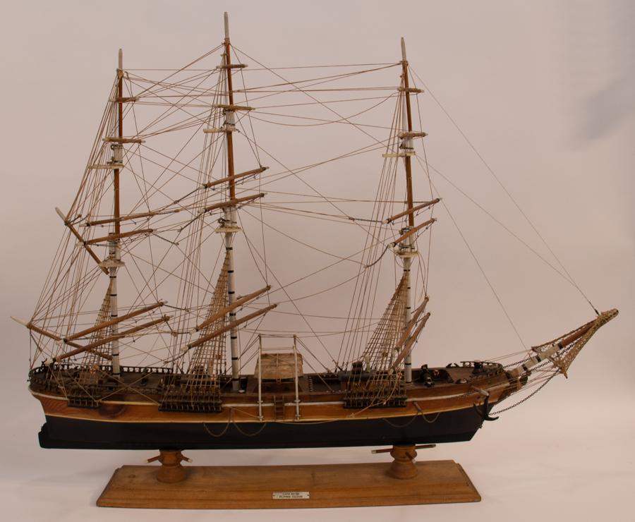 'FLYING CLOUD' CLIPPER SHIP MODEL, H 29", W 36" (1 of 5)