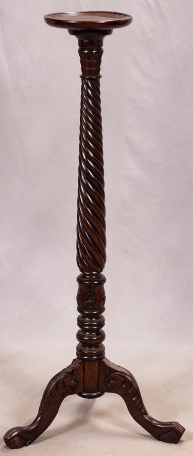 MAHOGANY FEDERAL STYLE PEDESTAL, C. 1900 (1 of 2)