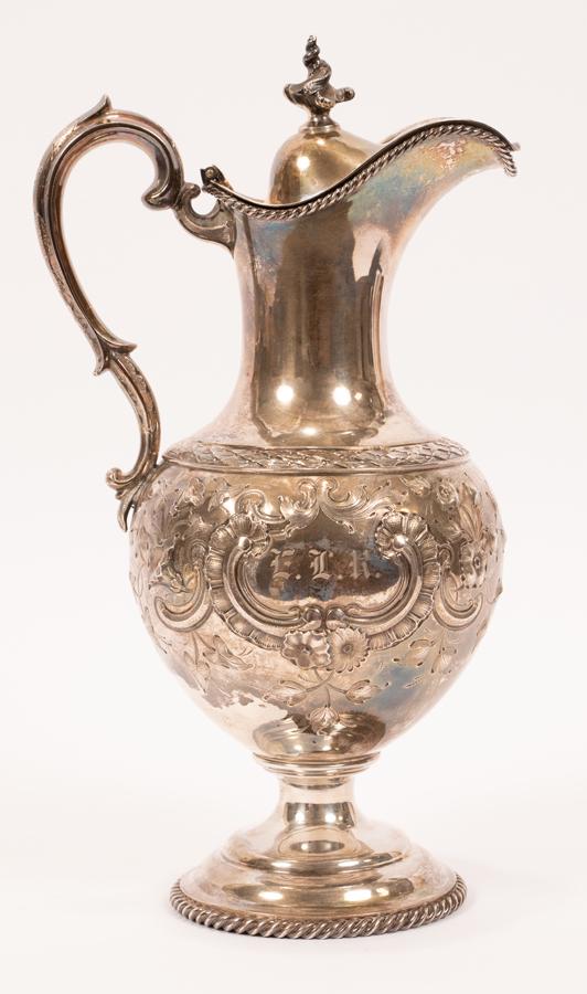 BALL BLACK & CO. NEW YORK, COIN SILVER EWER (1 of 4)