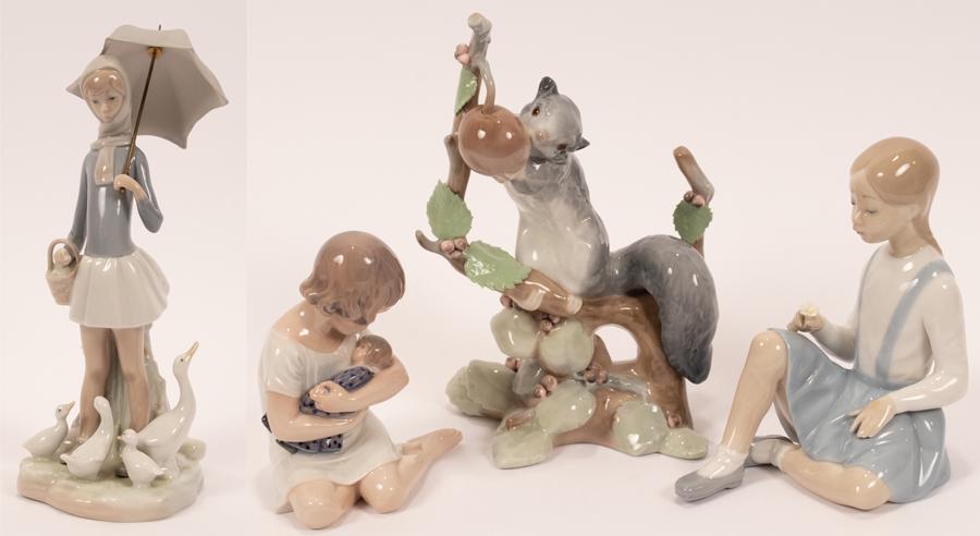 LLADRO & ROYAL COPENHAGEN PORCELAIN FIGURINES (1 of 9)